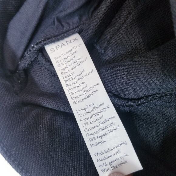 Spanx High Rise Pull on Black Denim Skinny - Picture 6 of 11